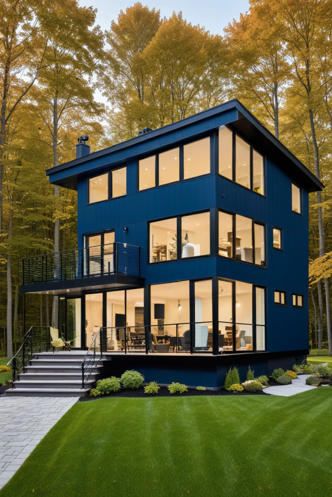 64 Striking Blue Exterior House Ideas: Bold, Modern, and Unforgettable Designs