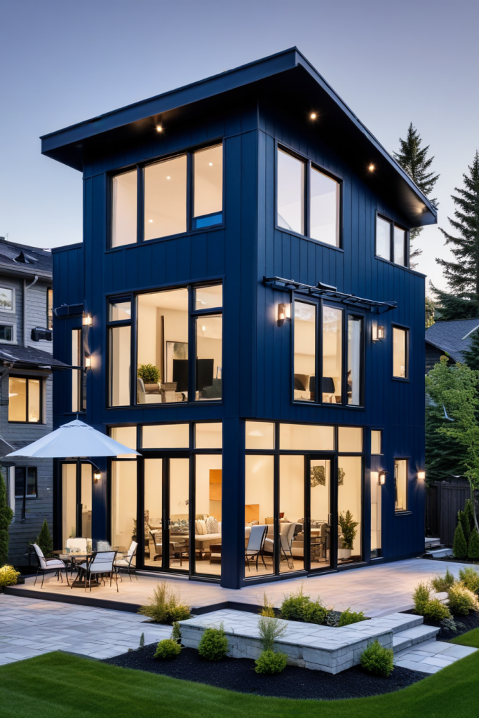 64 Striking Blue Exterior House Ideas: Bold, Modern, and Unforgettable Designs