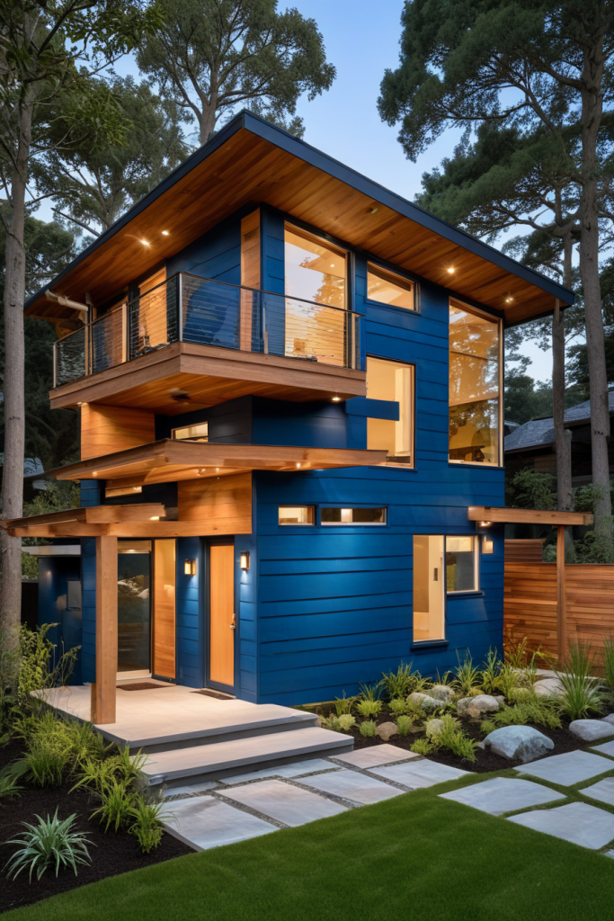 64 Striking Blue Exterior House Ideas: Bold, Modern, and Unforgettable Designs