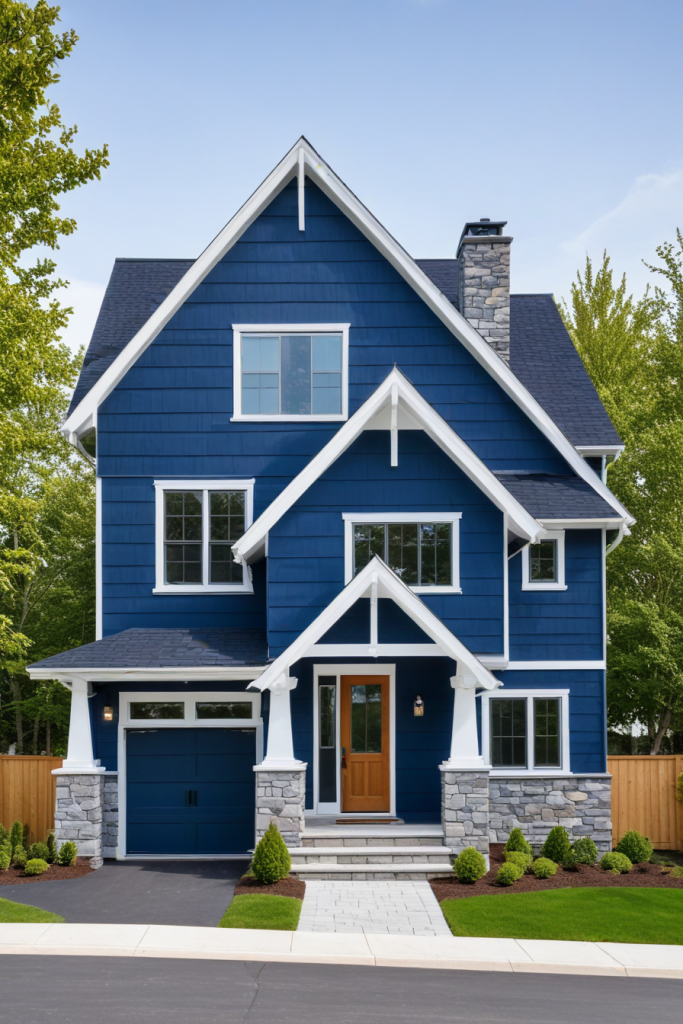 64 Striking Blue Exterior House Ideas: Bold, Modern, and Unforgettable Designs