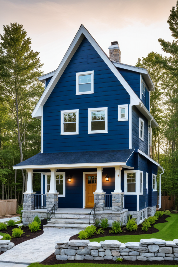 64 Striking Blue Exterior House Ideas: Bold, Modern, and Unforgettable Designs