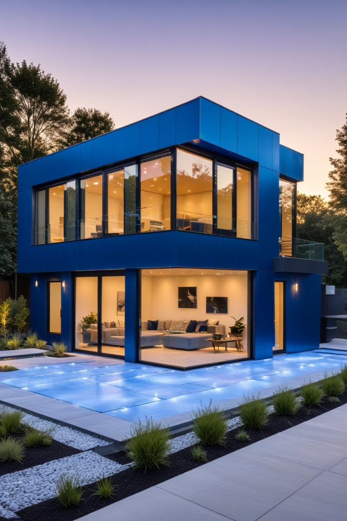 64 Striking Blue Exterior House Ideas: Bold, Modern, and Unforgettable Designs