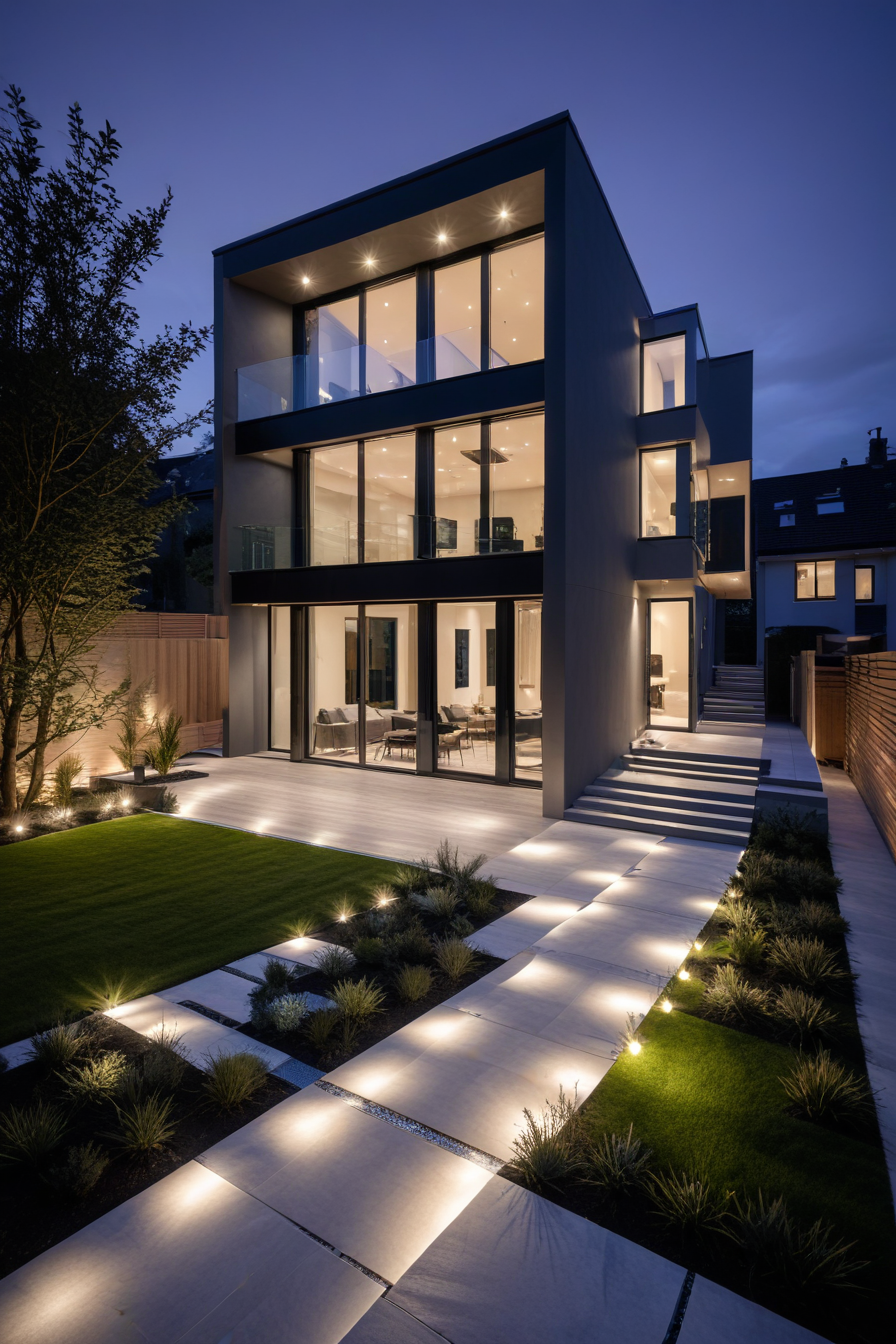 Image showcasing 66 Modern Grey Exterior House Ideas: Sleek Designs for a Stylish Home