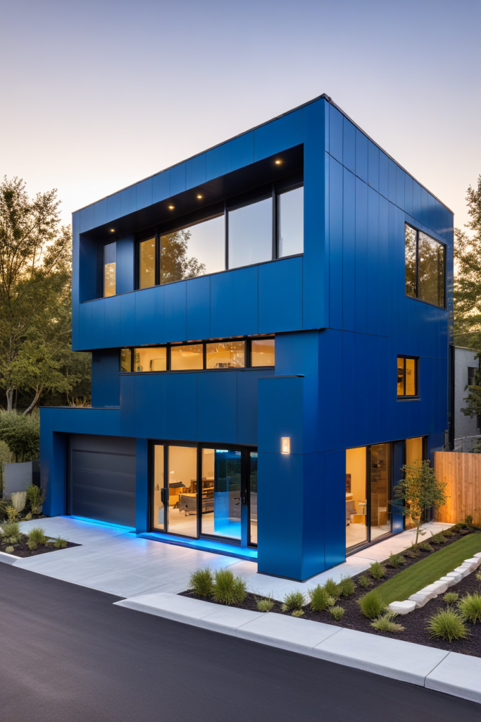 64 Striking Blue Exterior House Ideas: Bold, Modern, and Unforgettable Designs