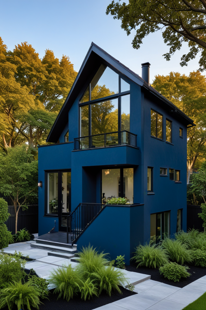 64 Striking Blue Exterior House Ideas: Bold, Modern, and Unforgettable Designs