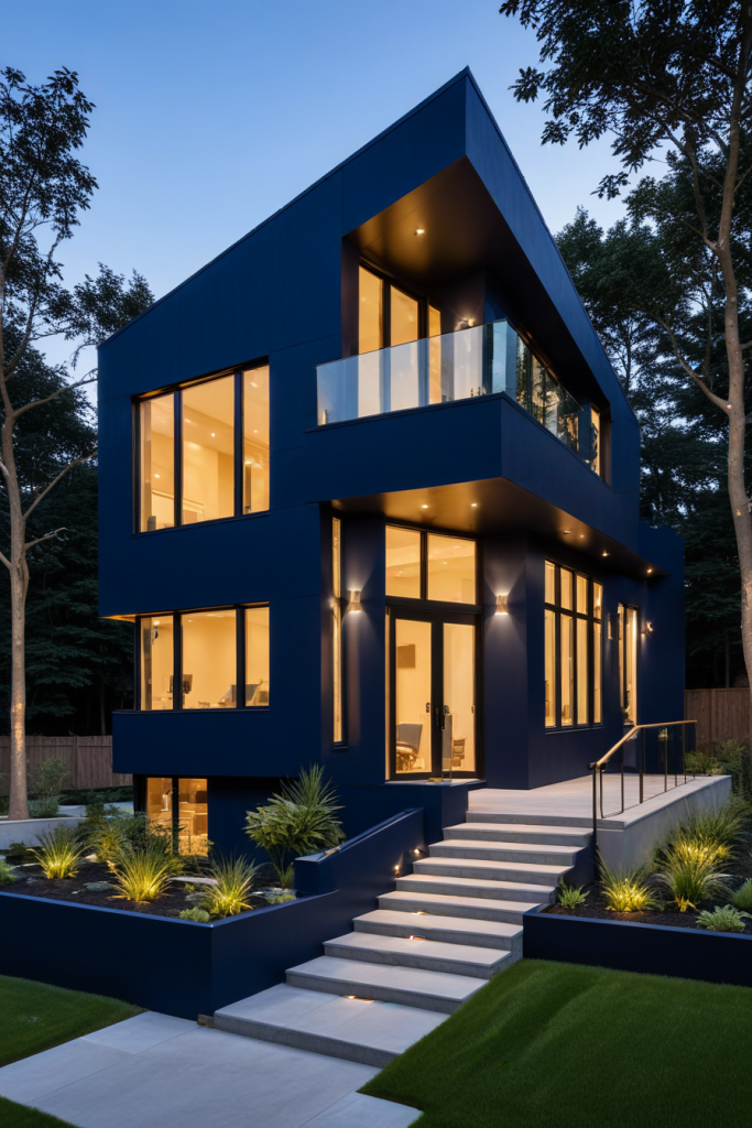 64 Striking Blue Exterior House Ideas: Bold, Modern, and Unforgettable Designs