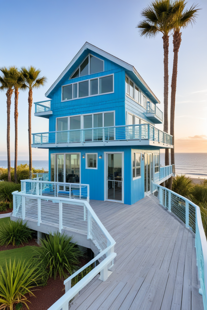 64 Striking Blue Exterior House Ideas: Bold, Modern, and Unforgettable Designs