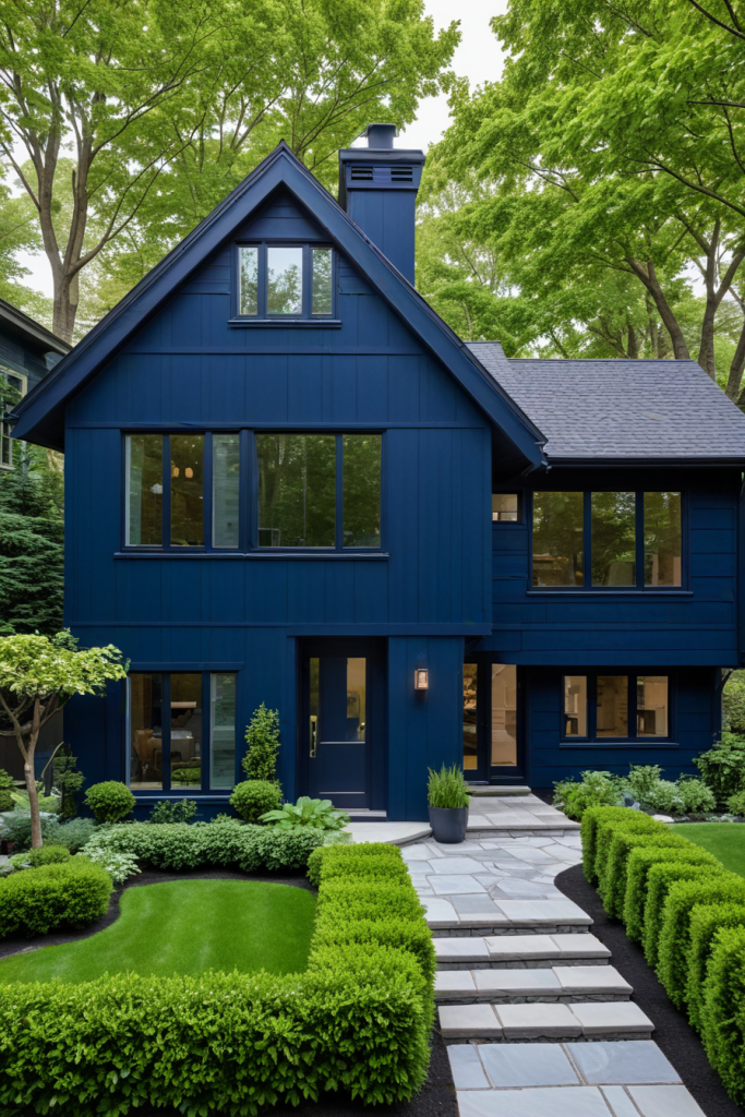 64 Striking Blue Exterior House Ideas: Bold, Modern, and Unforgettable Designs