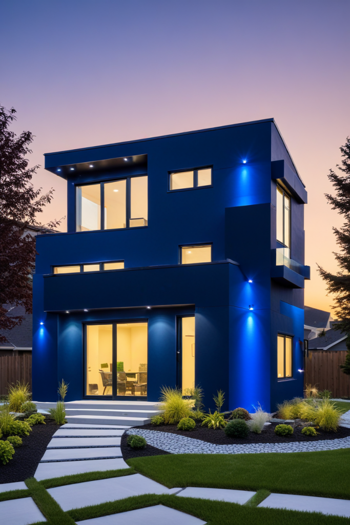 64 Striking Blue Exterior House Ideas: Bold, Modern, and Unforgettable Designs