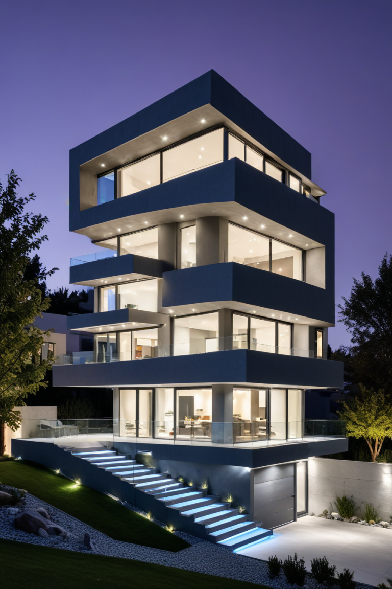 Picture of 66 Modern Grey Exterior House Ideas: Sleek Designs for a Stylish Home