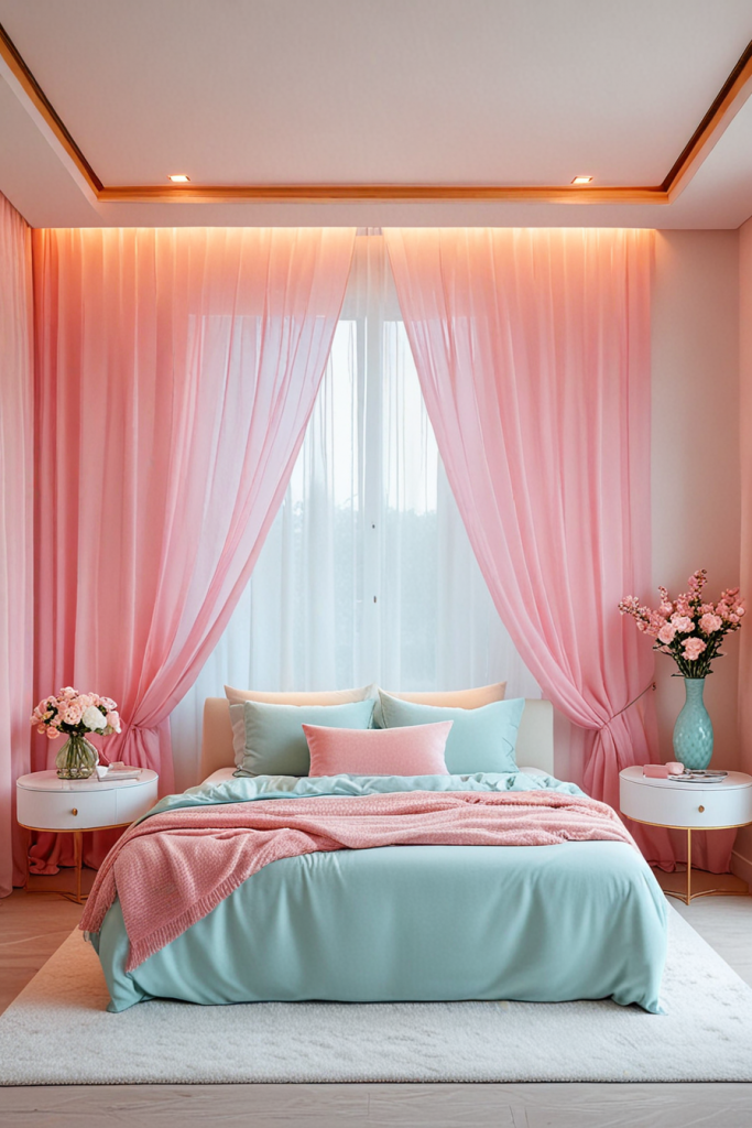 Whispering Petals And Serene Lights: 65 Romantic Bedroom Decor Ideas