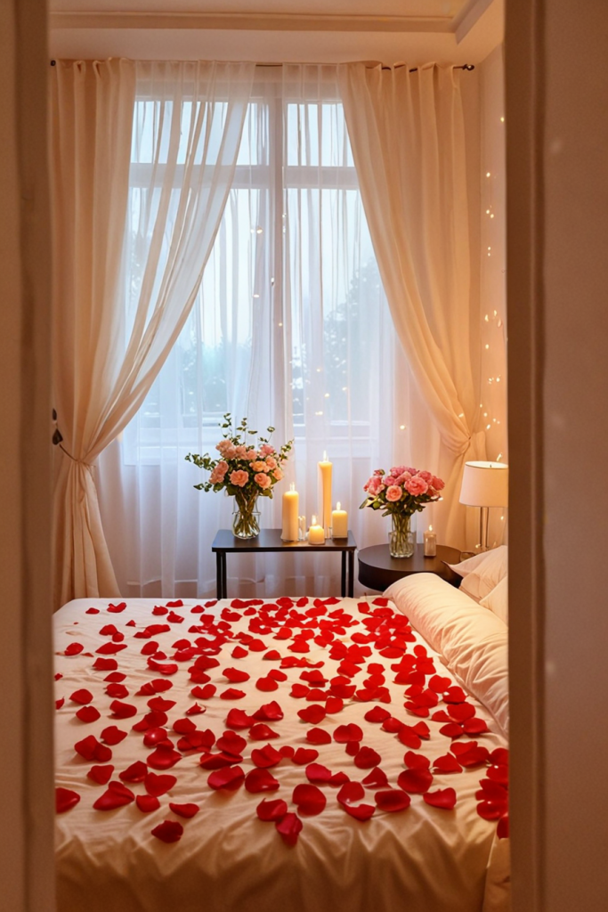 Whispering Petals And Serene Lights: 65 Romantic Bedroom Decor Ideas