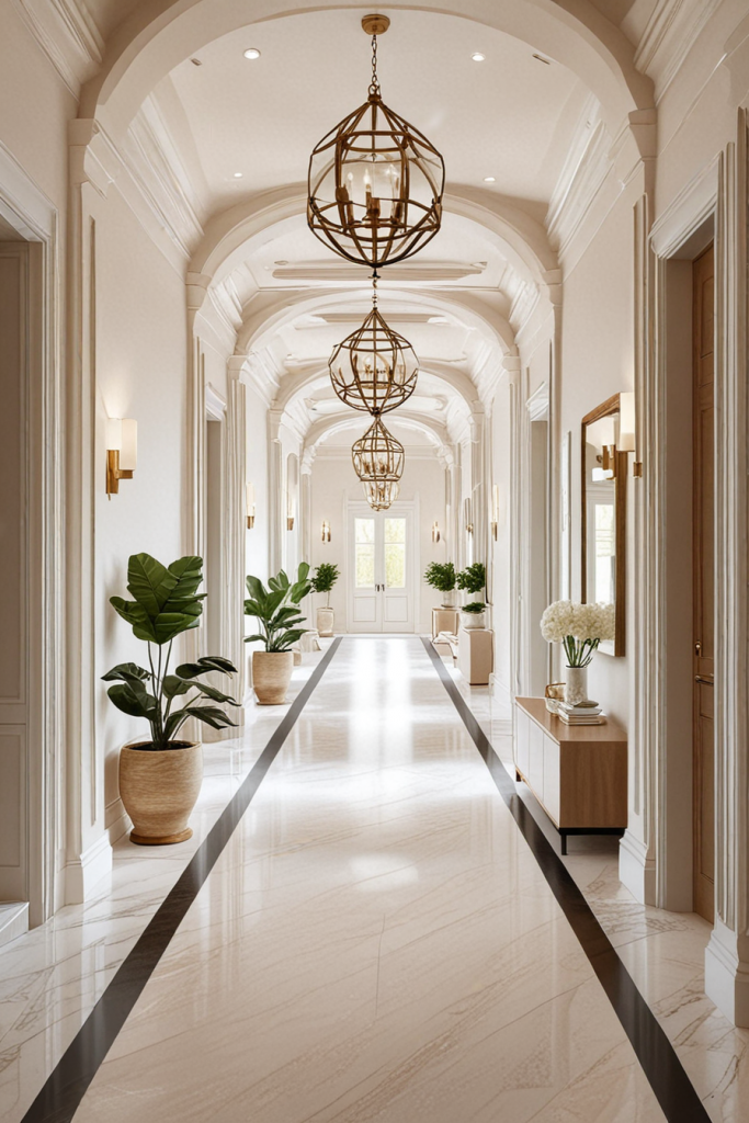 65 Hallway Innovations: Transforming Spaces With Bold Elegance