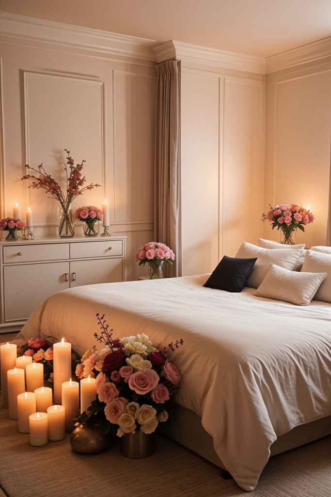 Whispering Petals And Serene Lights: 65 Romantic Bedroom Decor Ideas