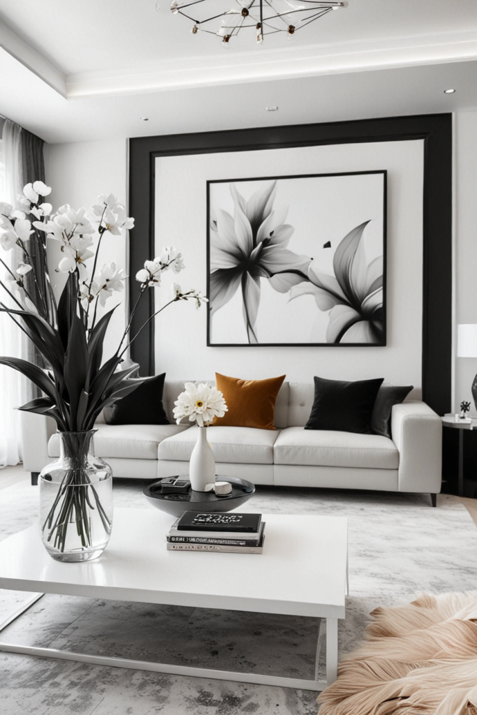 Bold Contrasts And Elegant Lines: 63 Inspiring Black And White Living Room Ideas