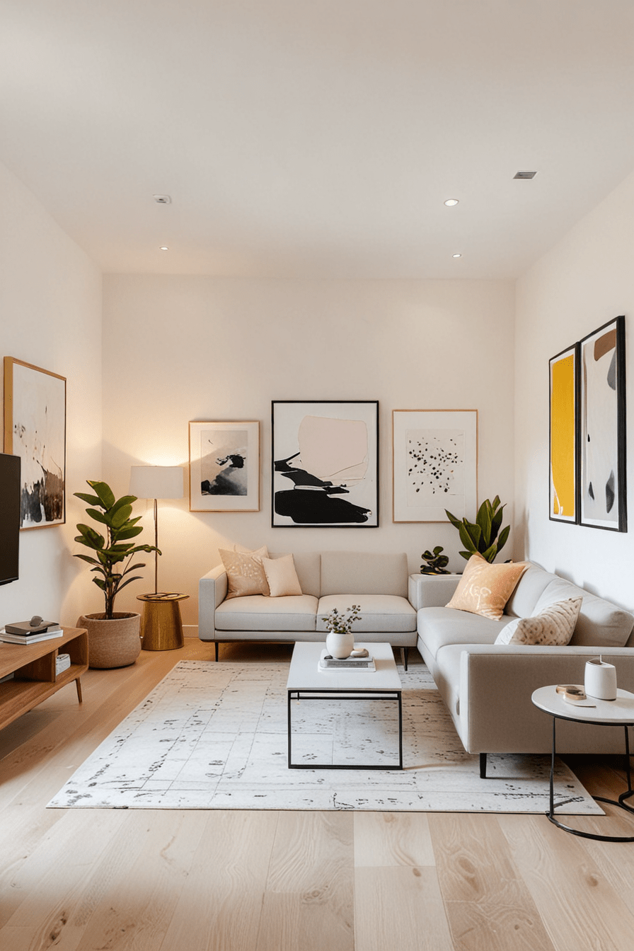 64 Modern Tiny Living Room Ideas For Sophisticated, Light-Colored Spaces