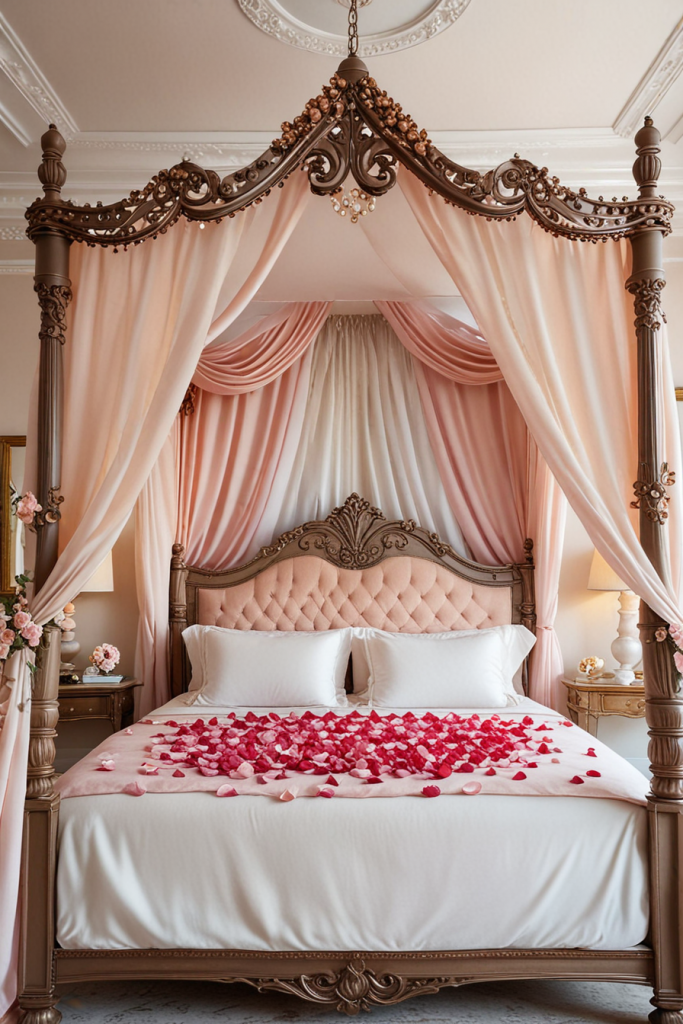 Whispering Petals And Serene Lights: 65 Romantic Bedroom Decor Ideas