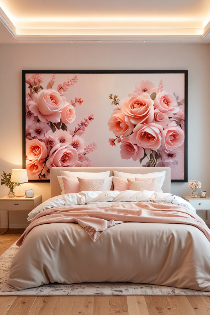 Whispering Petals And Serene Lights: 65 Romantic Bedroom Decor Ideas