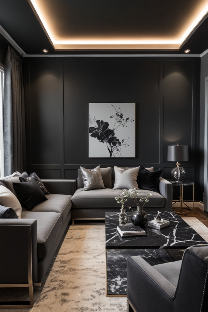 66 Striking Black Small Living Room Ideas for a Sophisticated, Designer Look