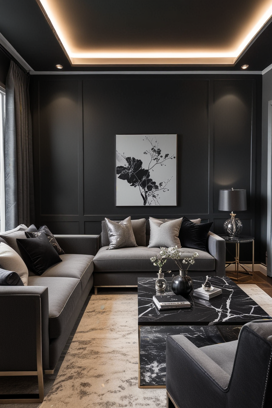 66 Black Small Living Room Ideas: Modern, Sophisticated, and Stylish ...