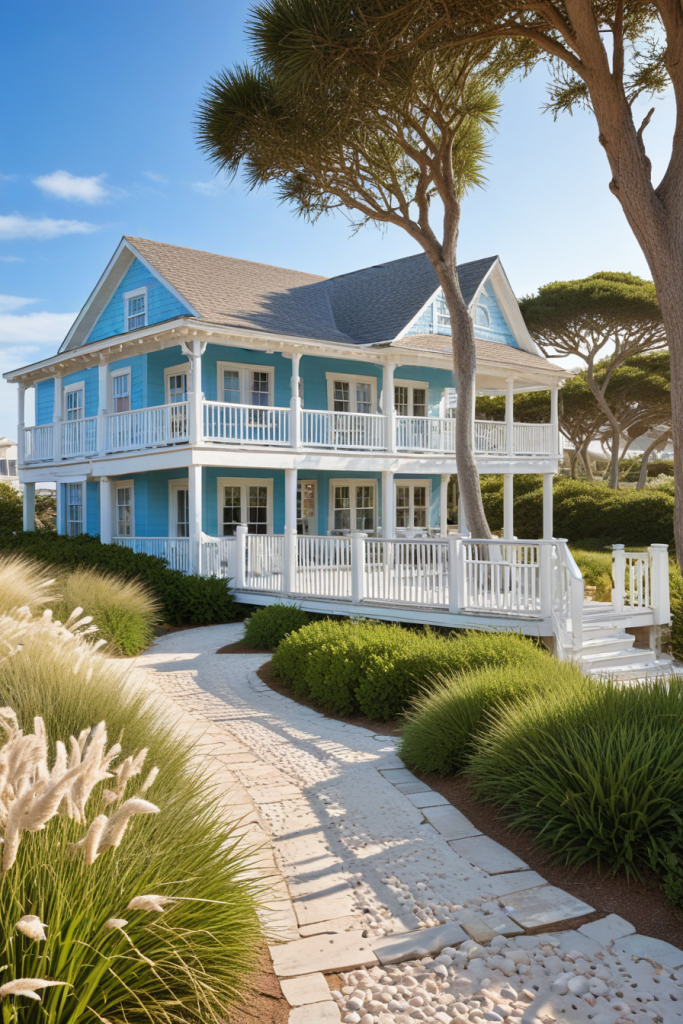 Coastal Charm Unleashed: 66 Beach Cottage Exterior Ideas for a Picture-Perfect Retreat