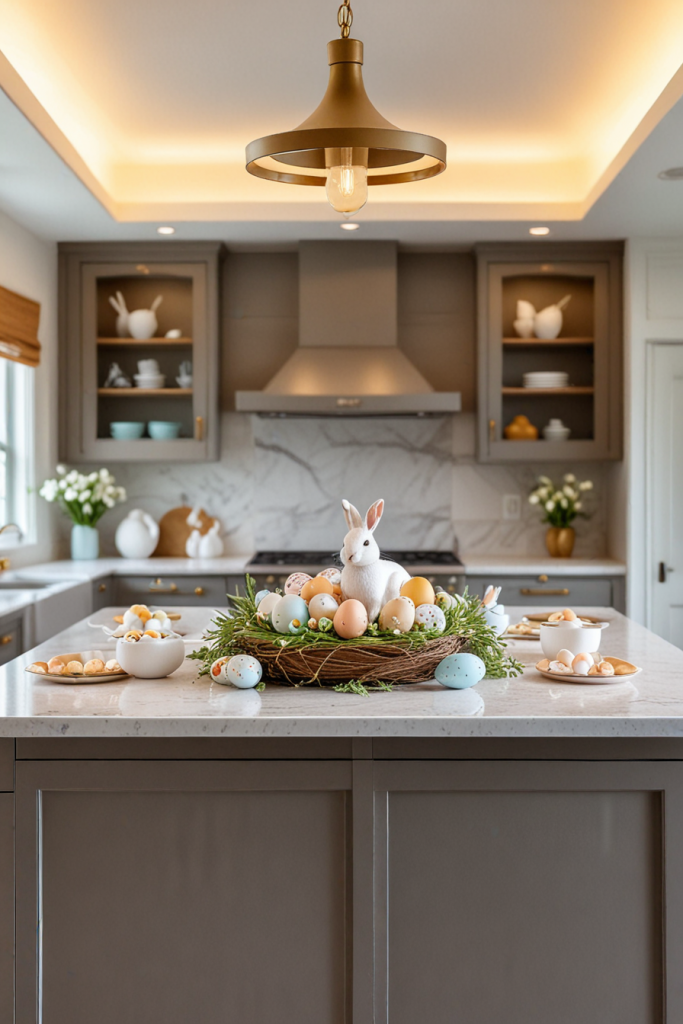 Chic And Bold: 65 Easter Kitchen Island Decor 2025 Inspirations