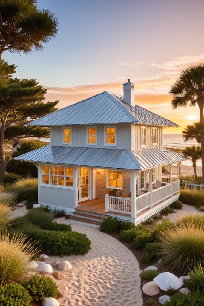 Coastal Charm Unleashed: 66 Beach Cottage Exterior Ideas for a Picture-Perfect Retreat