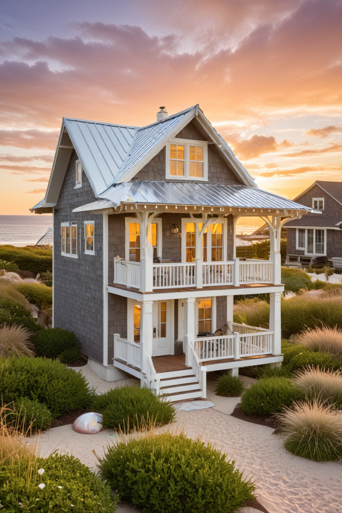 Coastal Charm Unleashed: 66 Beach Cottage Exterior Ideas for a Picture-Perfect Retreat