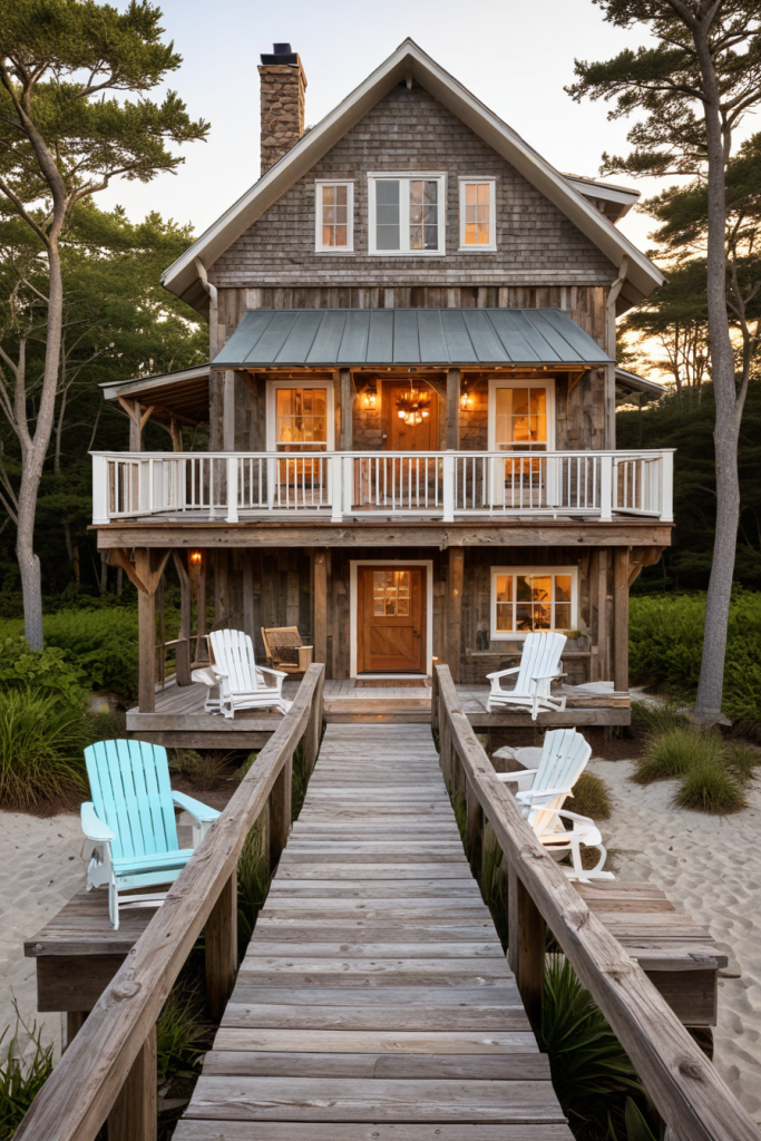 Coastal Charm Unleashed: 66 Beach Cottage Exterior Ideas for a Picture-Perfect Retreat