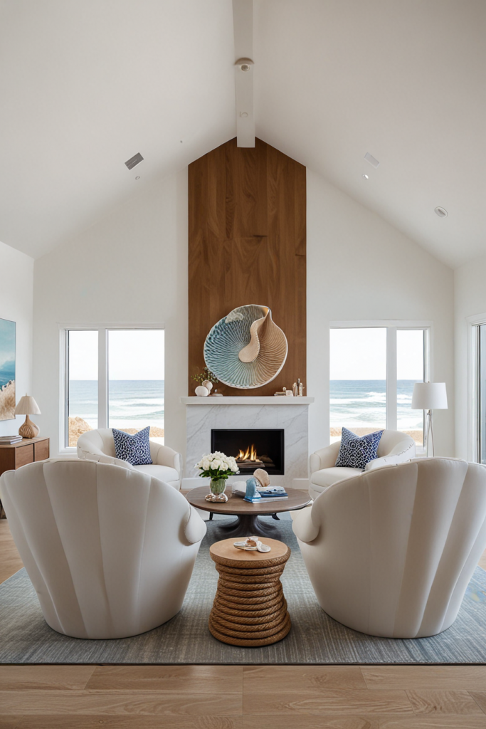 Sea Breeze Sophistication: 67 Modern Living Rooms In Coastal Style 2025