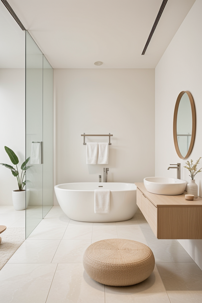 Calm Meets Function: 65 Japandi Bathroom Designs To Refresh Your Space