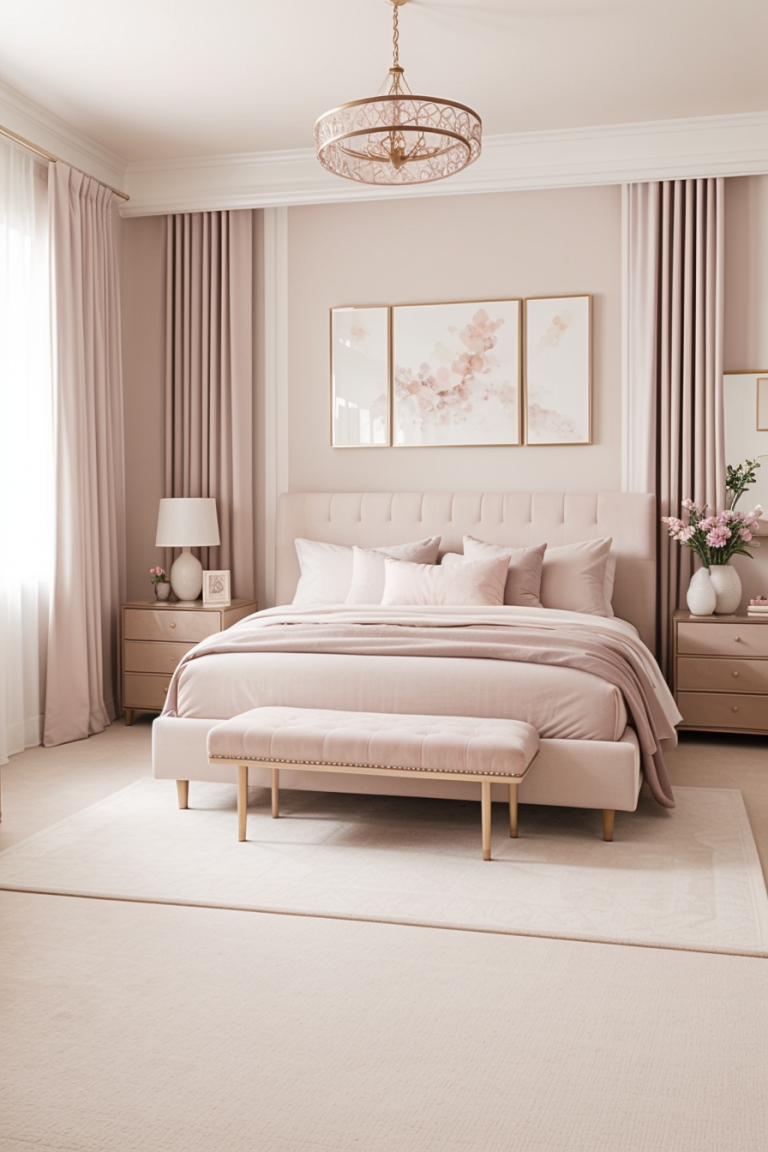 65 Modern Feminine Style Bedrooms: Innovative Design Ideas For ...