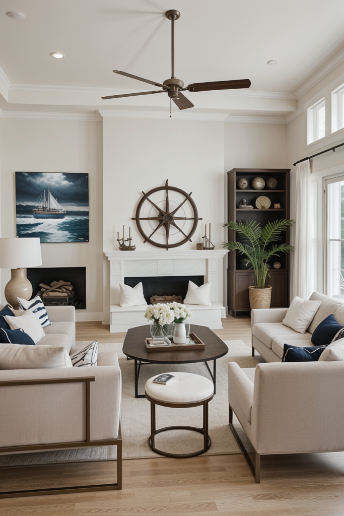 Sea Breeze Sophistication: 67 Modern Living Rooms In Coastal Style 2025