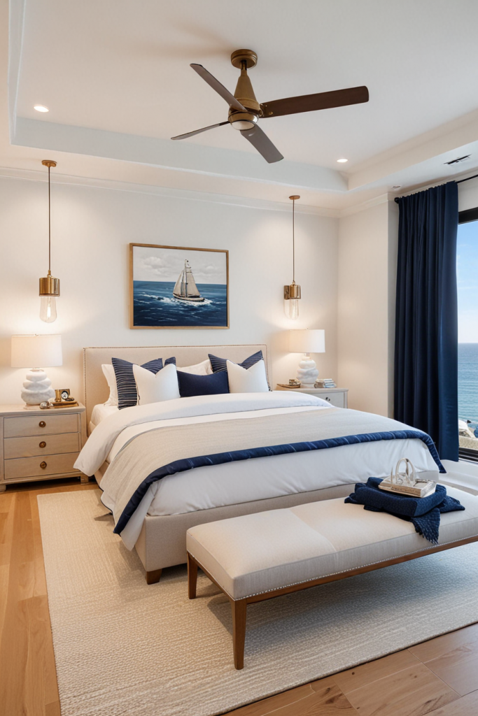 Marine Modernity: 64 Designer Coastal Bedrooms That Evoke Ocean Dreams