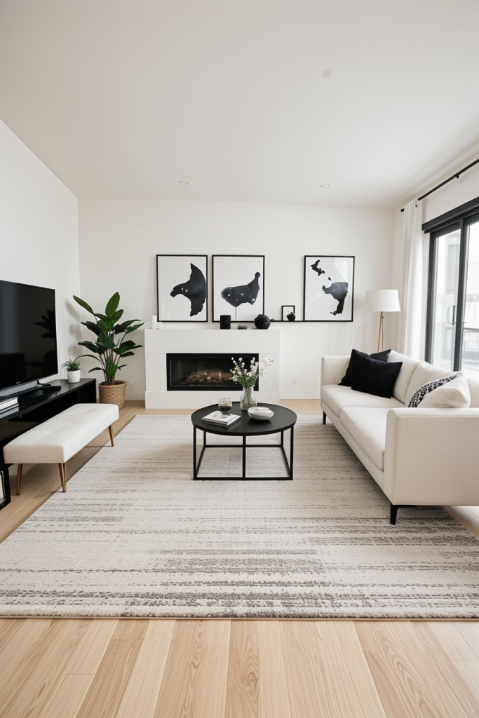 Bold Contrasts And Elegant Lines: 63 Inspiring Black And White Living Room Ideas