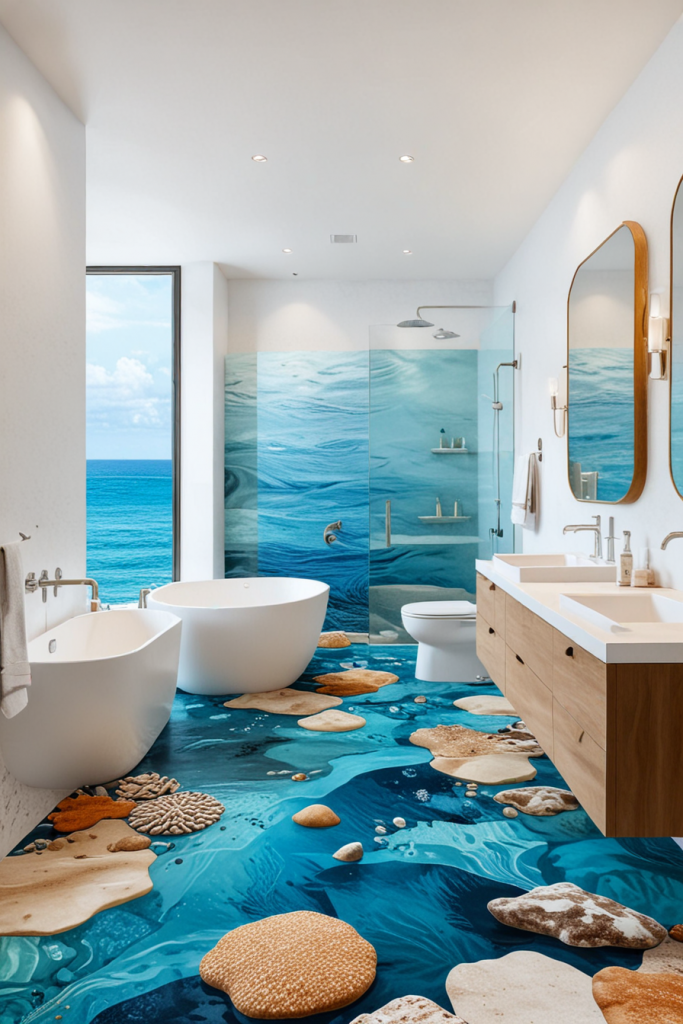 Sail Into Luxury: 67 Modern Coastal Bathrooms 2025 With Unusual Nautical Decor