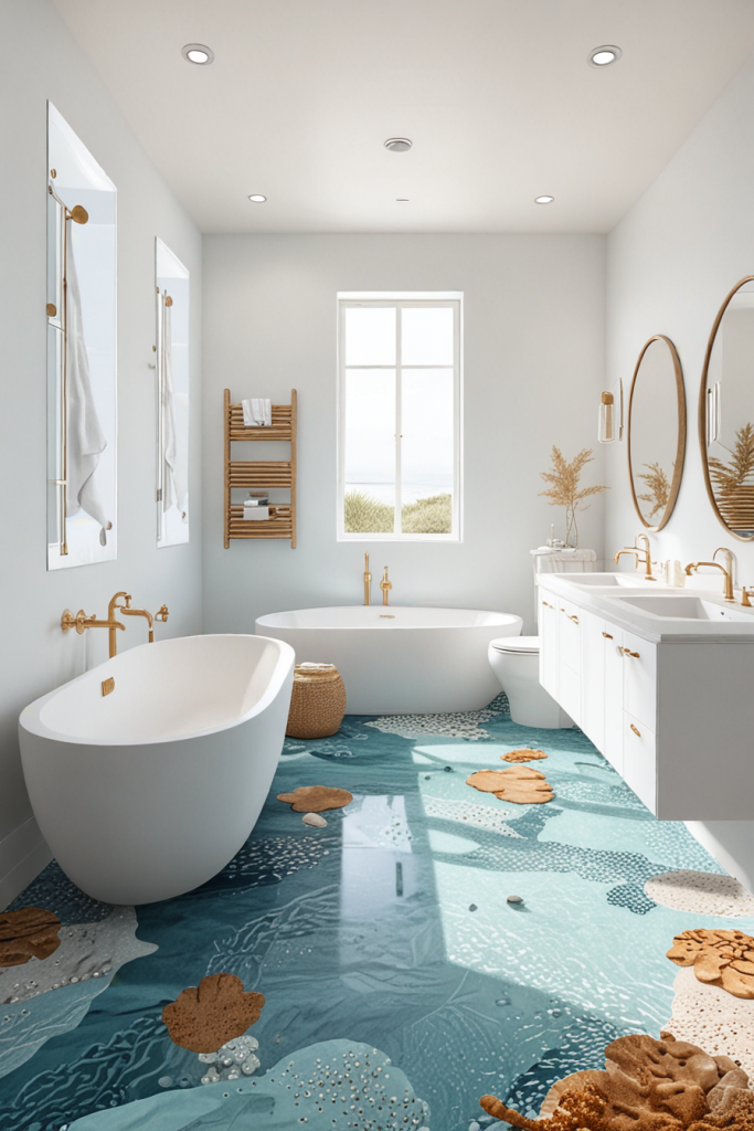 Sail Into Luxury: 67 Modern Coastal Bathrooms 2025 With Unusual Nautical Decor