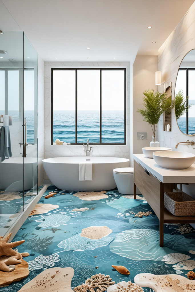 Sail Into Luxury: 67 Modern Coastal Bathrooms 2025 With Unusual Nautical Decor