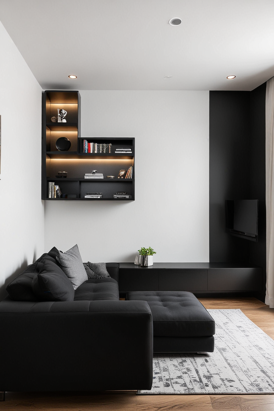 66 Black Small Living Room Ideas Modern, Sophisticated, and Stylish