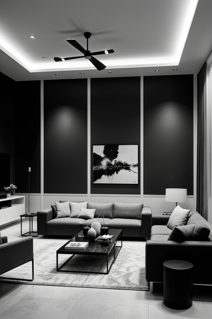 Bold Contrasts And Elegant Lines: 63 Inspiring Black And White Living Room Ideas