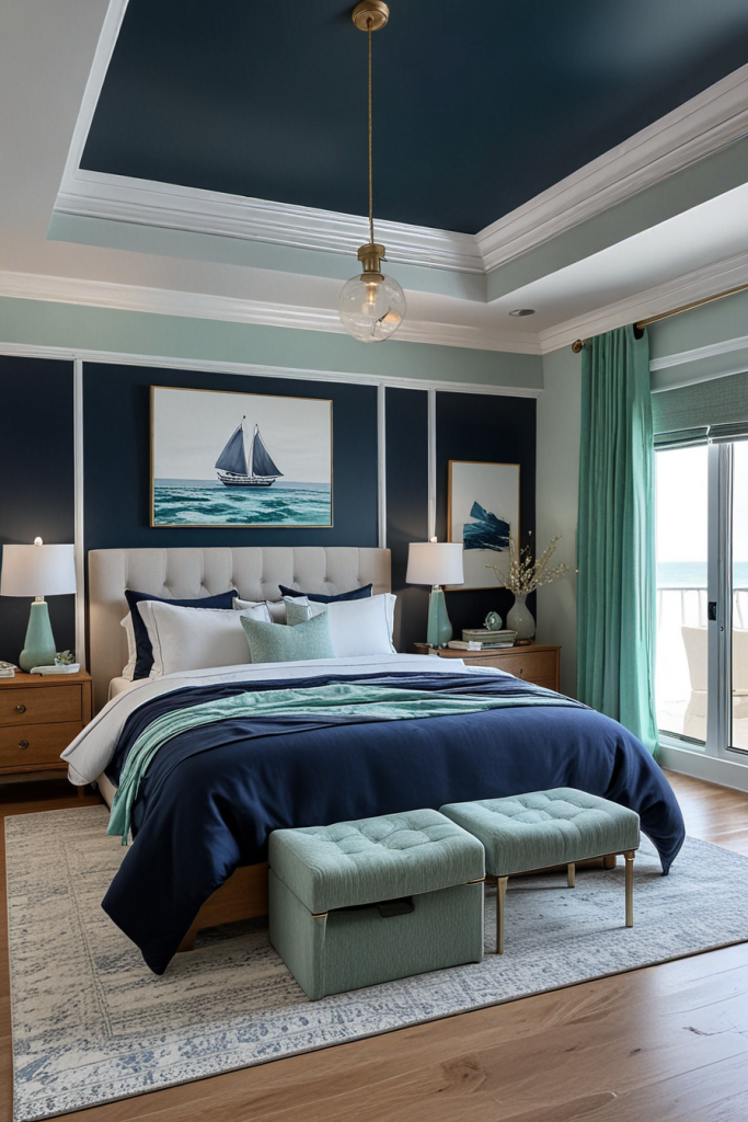 Marine Modernity: 64 Designer Coastal Bedrooms That Evoke Ocean Dreams