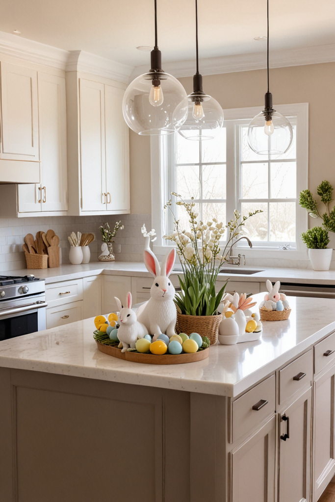 Chic And Bold: 65 Easter Kitchen Island Decor 2025 Inspirations