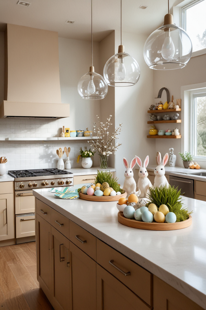 Chic And Bold: 65 Easter Kitchen Island Decor 2025 Inspirations