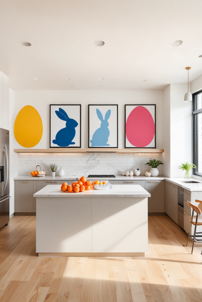 Chic And Bold: 65 Easter Kitchen Island Decor 2025 Inspirations