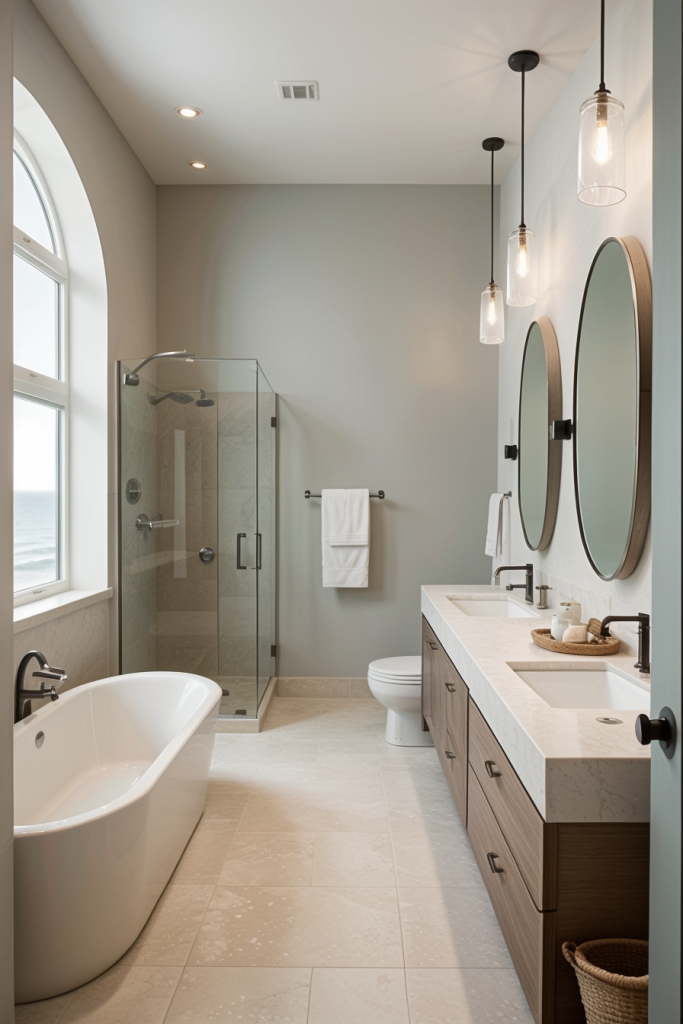 Sail Into Luxury: 67 Modern Coastal Bathrooms 2025 With Unusual Nautical Decor