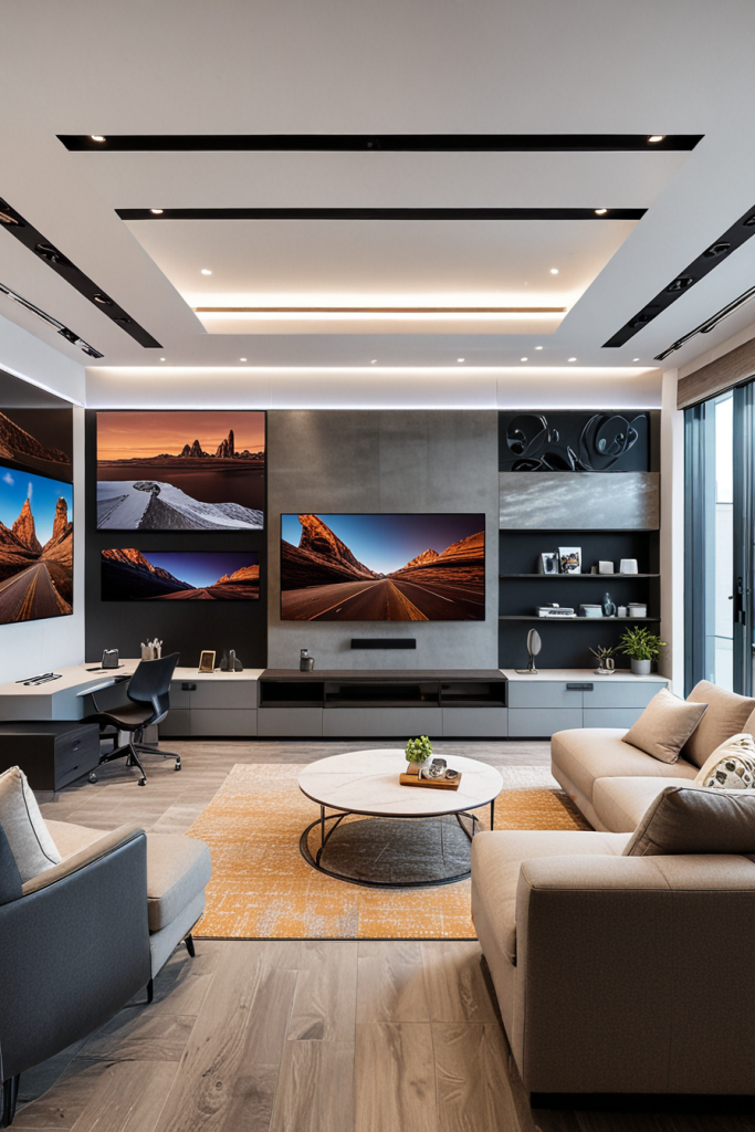 Dynamic Displays: 62 Modern Media Walls Merging Art, Tech, And Design