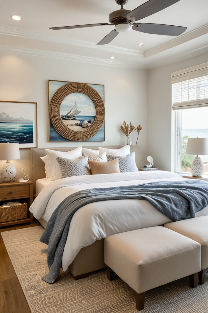 Marine Modernity: 64 Designer Coastal Bedrooms That Evoke Ocean Dreams