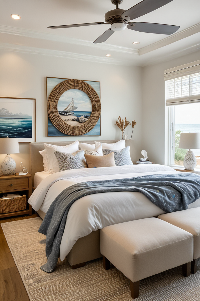 64 Coastal Bedrooms Of 2025: Modern Nautical Style And Innovative Design