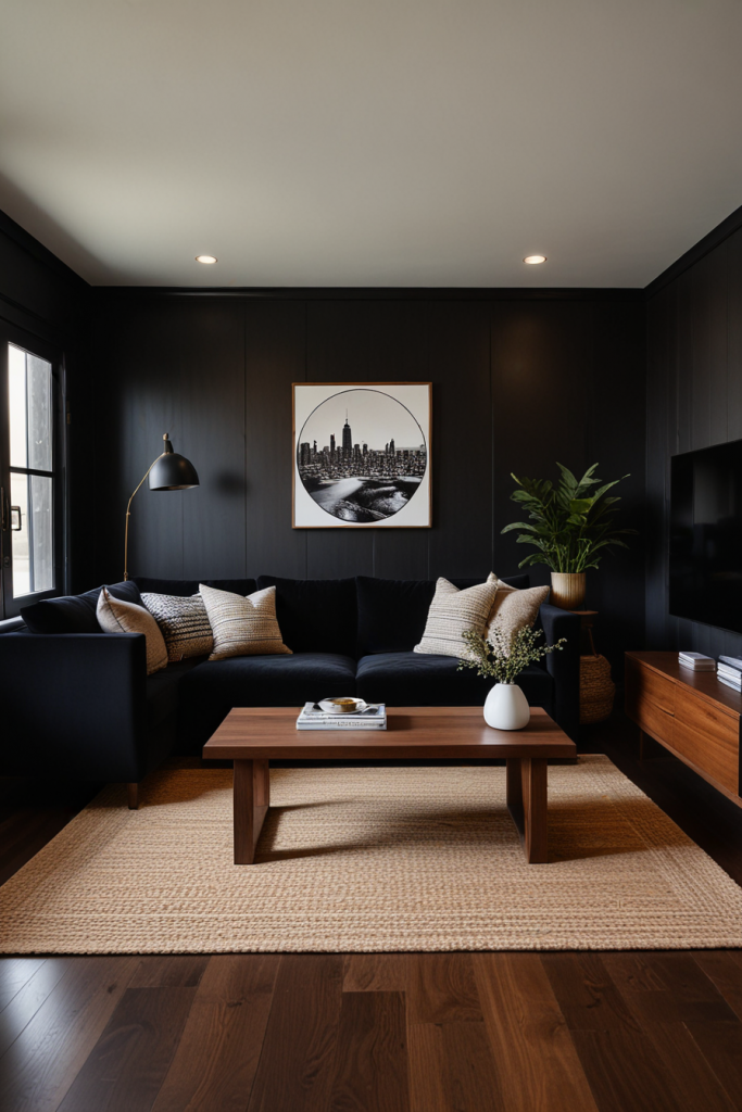 66 Striking Black Small Living Room Ideas for a Sophisticated, Designer Look