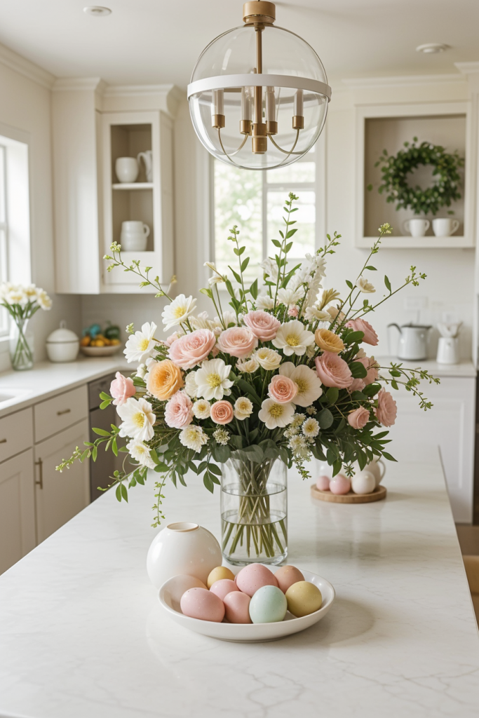 Chic And Bold: 65 Easter Kitchen Island Decor 2025 Inspirations